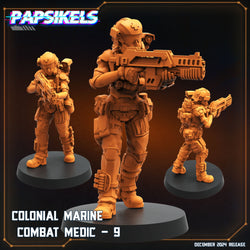 3D Printed Papsikels Colonial Marine Combat Medic Team Dec. 2024 SciFi 28mm 32mm (Online Only)