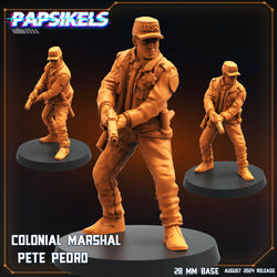 3D Printed Papsikels Colonial Marshal Set August 2024 Scifi 28mm 32mm (Online Only)