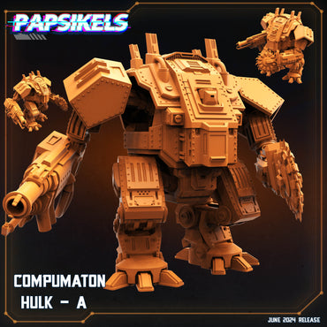 3D Printed Papsikels Compumaton Hulk Set JUNE 2024 SCIFI 28mm 32mm (Online Only)