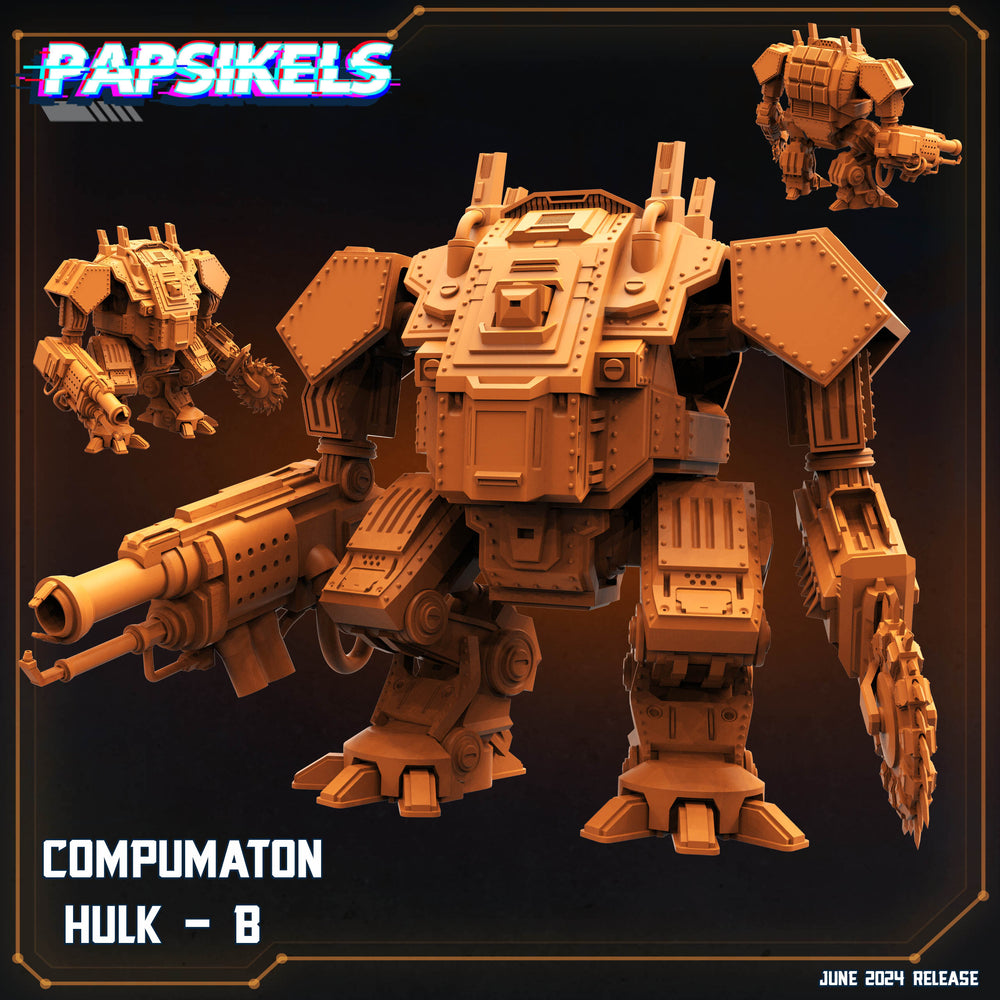3D Printed Papsikels Compumaton Hulk Set JUNE 2024 SCIFI 28mm 32mm (Online Only)