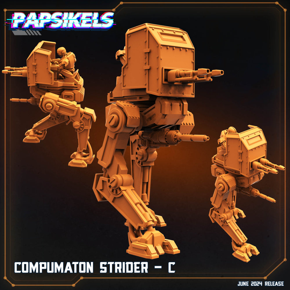 3D Printed Papsikels Compumaton Strider Set JUNE 2024 SCIFI 28mm 32mm (Online Only)