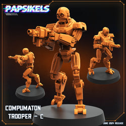 3D Printed Papsikels Compumaton Trooper Set JUNE 2024 SCIFI 28mm 32mm (Online Only)