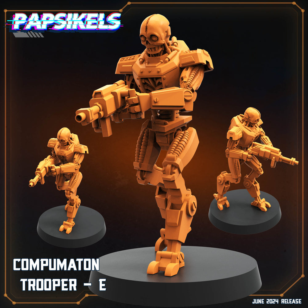 3D Printed Papsikels Compumaton Trooper Set JUNE 2024 SCIFI 28mm 32mm (Online Only)