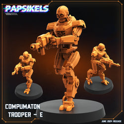 3D Printed Papsikels Compumaton Trooper Set JUNE 2024 SCIFI 28mm 32mm (Online Only)