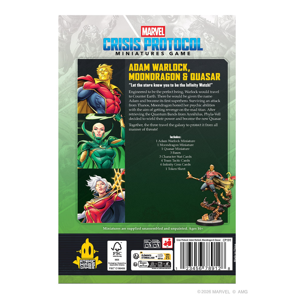 Marvel Crisis Protocol: Adam Warlock, Moondragon & Quasar