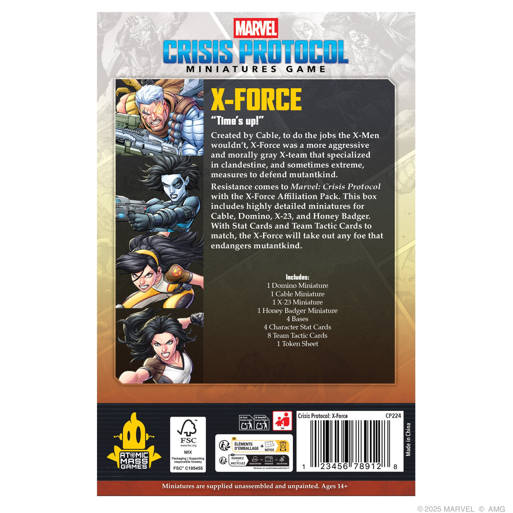 Marvel Crisis Protocol: X-Force Affiliation Pack