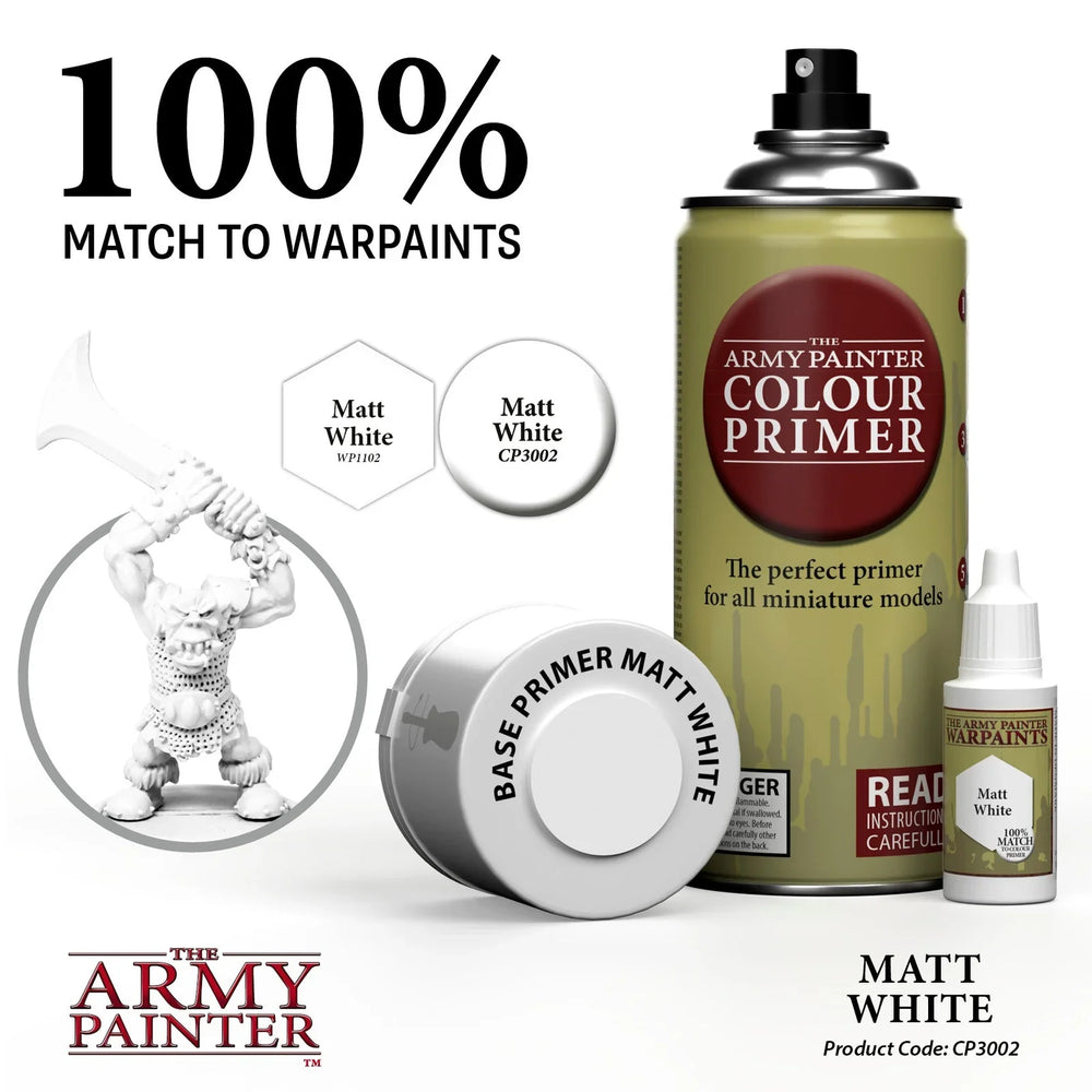 Army Painter Colour Primer: Matte White Undercoat