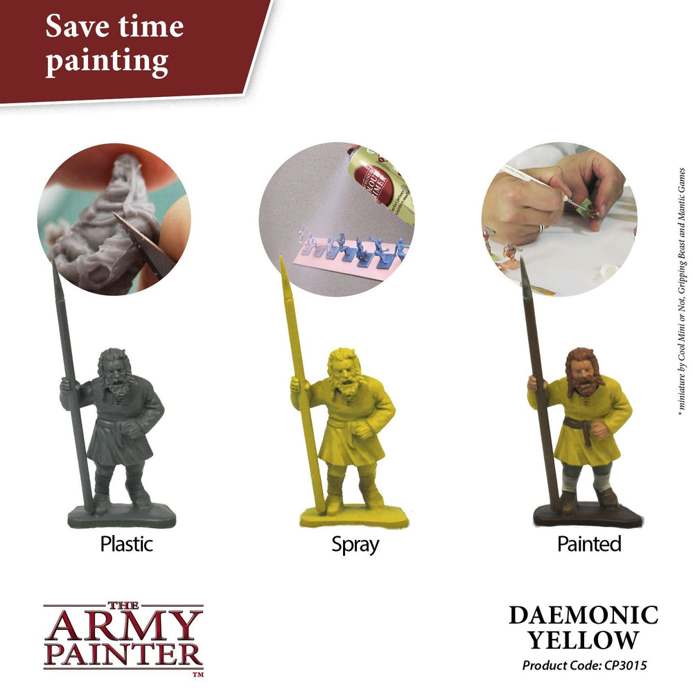 Army Painter Colour Primer: Daemonic Yellow (ONLINE ORDER ONLY)