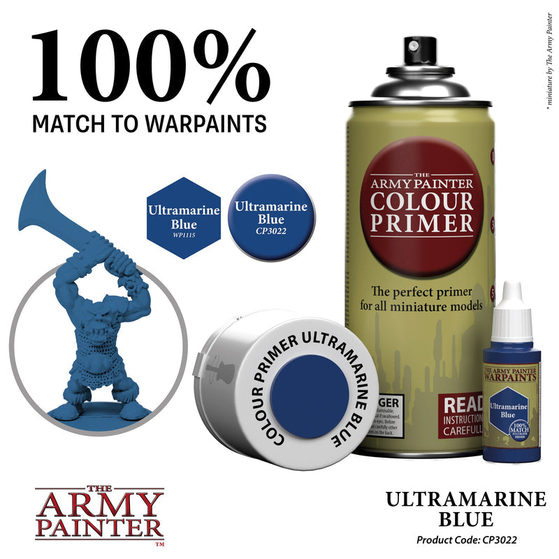 Army Painter Colour Primer: Ultramarine Blue (ONLINE ORDER ONLY)