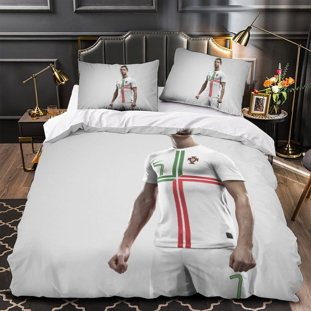 CR7 Cristiano Ronaldo Bedding Set Pattern Quilt Duvet Cover (Online Order Only)