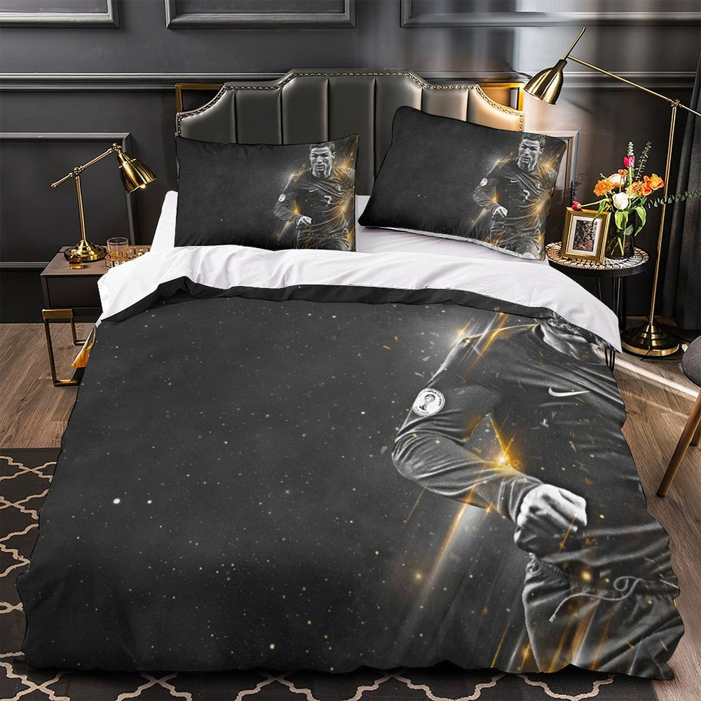 CR7 Cristiano Ronaldo Bedding Set Pattern Quilt Duvet Cover (Online Order Only)