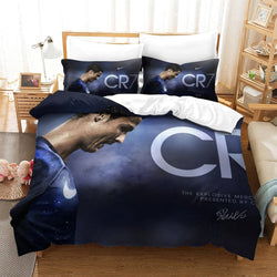 CR7 Cristiano Ronaldo Bedding Set Pattern Quilt Duvet Cover (Online Order Only)
