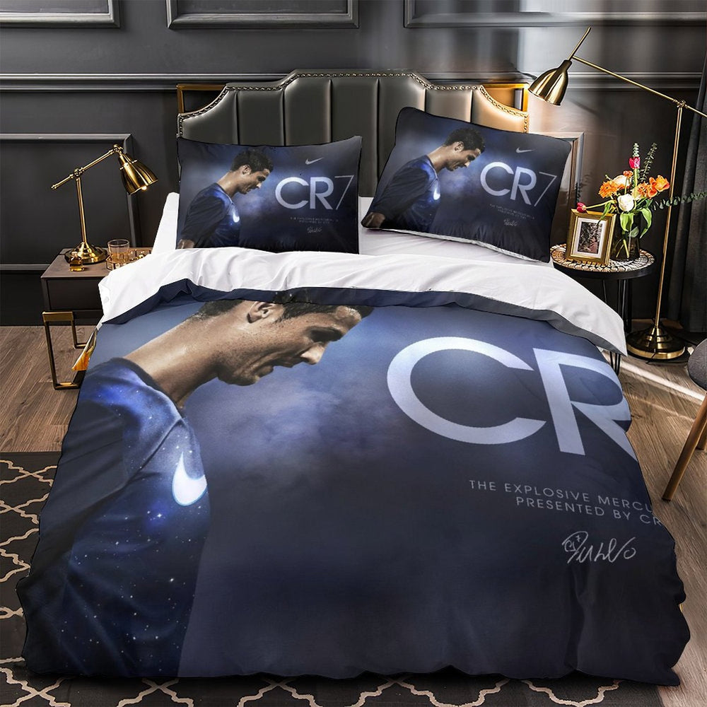CR7 Cristiano Ronaldo Bedding Set Pattern Quilt Duvet Cover (Online Order Only)