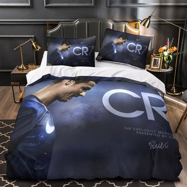 CR7 Cristiano Ronaldo Bedding Set Pattern Quilt Duvet Cover (Online Order Only)