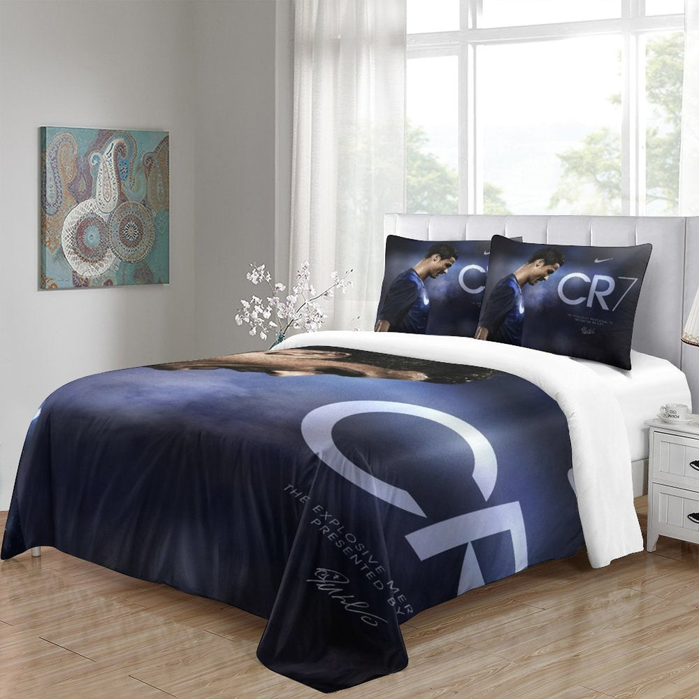 CR7 Cristiano Ronaldo Bedding Set Pattern Quilt Duvet Cover (Online Order Only)