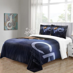 CR7 Cristiano Ronaldo Bedding Set Pattern Quilt Duvet Cover (Online Order Only)