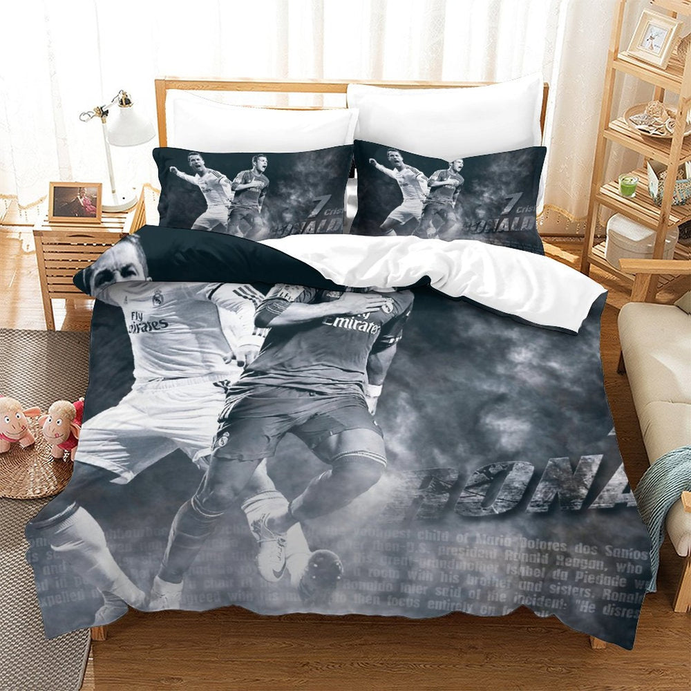 CR7 Cristiano Ronaldo Bedding Set Pattern Quilt Duvet Cover (Online Order Only)