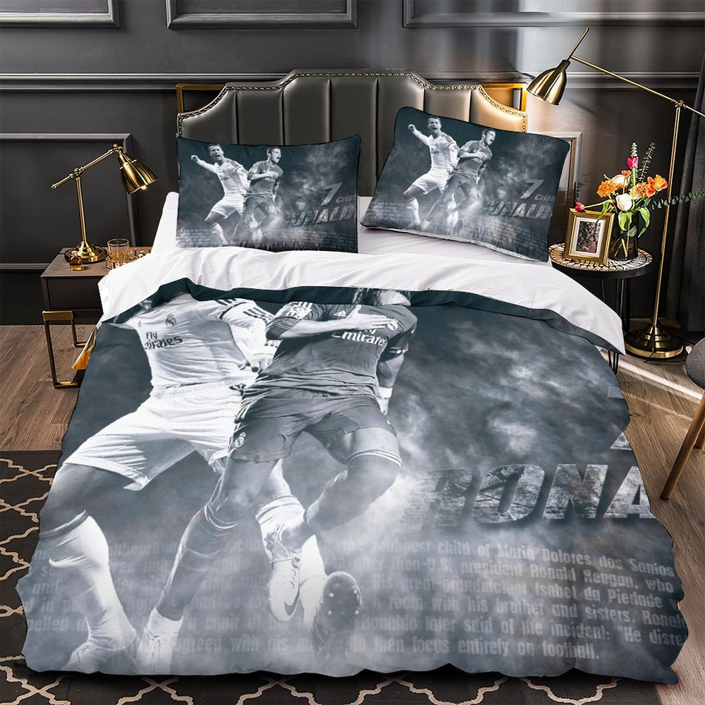 CR7 Cristiano Ronaldo Bedding Set Pattern Quilt Duvet Cover (Online Order Only)