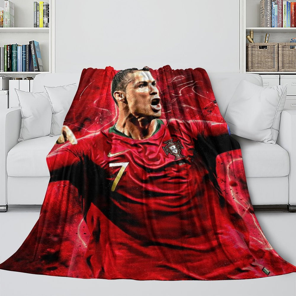 CR7 Cristiano Ronaldo Blanket Flannel Throw Room Decoration (Online Order Only)