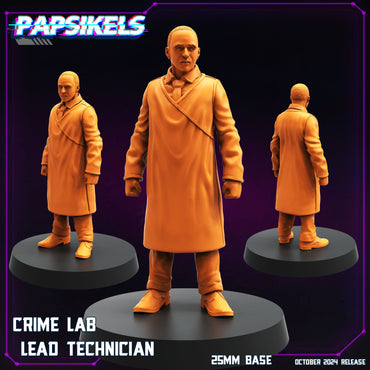 3D Printed Papsikels Crime Lab Lead Technician October 2024 Cyberpunk 28mm 32mm (Online Only)