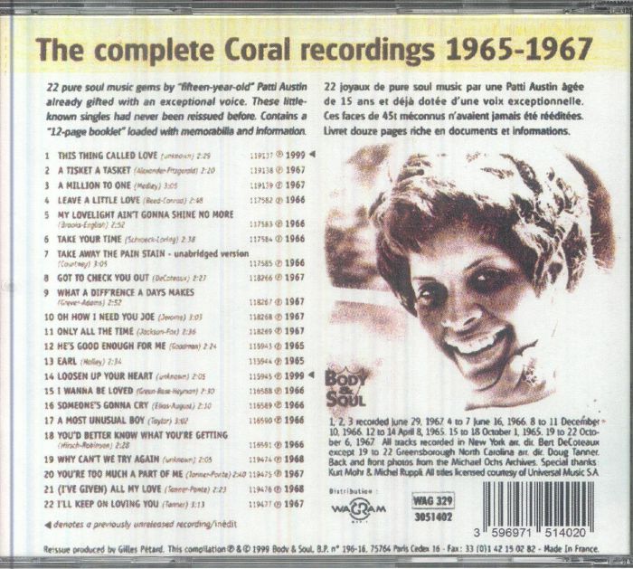 Coral Recordings 1965-1967 [CD]