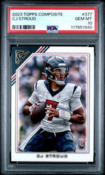 Graded 2023 Topps Composite CJ Stroud #377 Rookie RC Football Card PSA 10 Gem Mint (ONLINE ORDER ONLY)