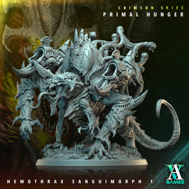 3D Printed Archvillain Games Crimson Skies - Primal Hunger Hemothrax Sanguimorph 28mm 32mm D&D (Online Only)