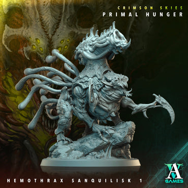 3D Printed Archvillain Games Crimson Skies Primal Hunger - Hemothrax Sanquilisk 28mm 32mm D&D (Online Only)