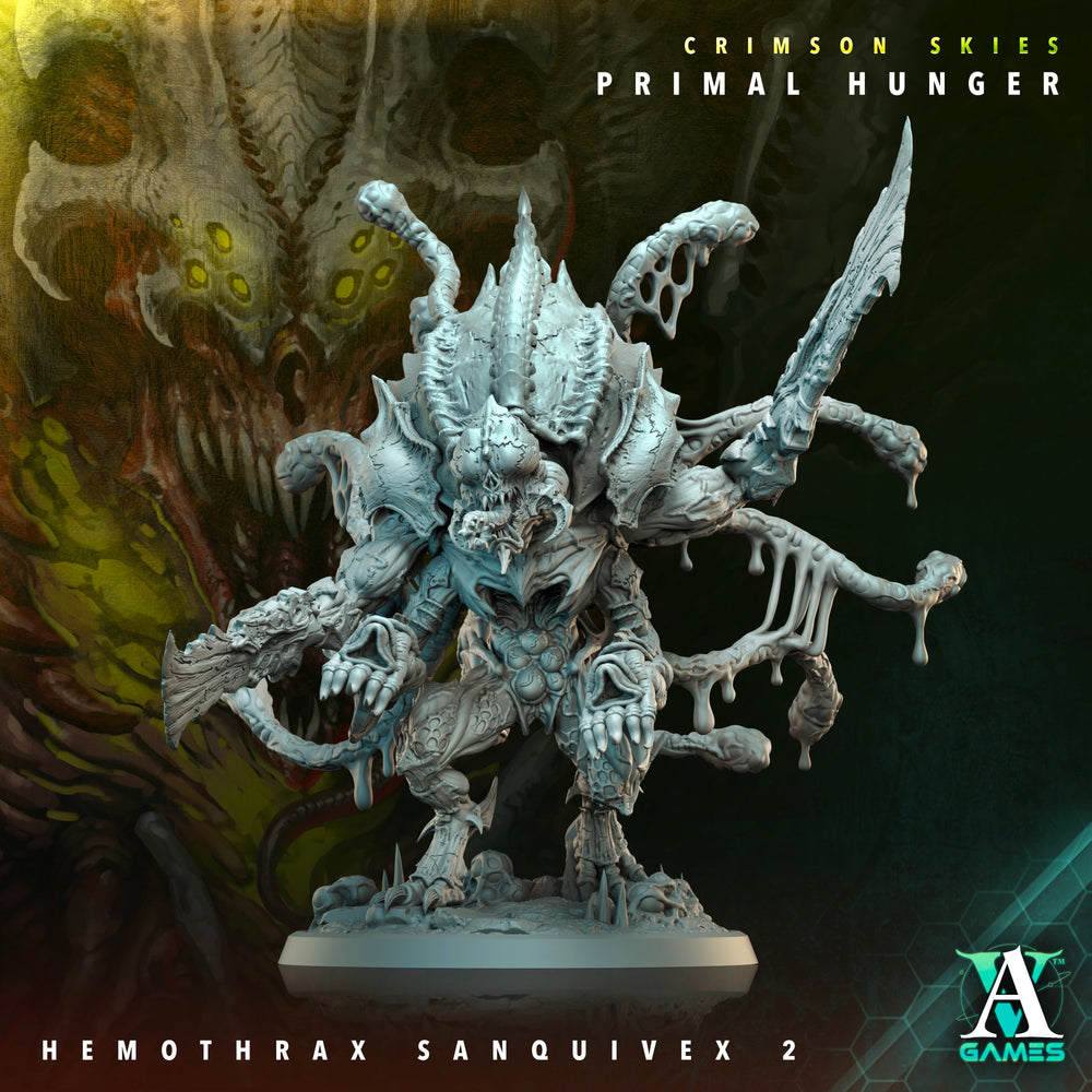 3D Printed Archvillain Games Crimson Skies Primal Hunger - Hemothrax Sanquivex 28mm 32mm D&D (Online Only)