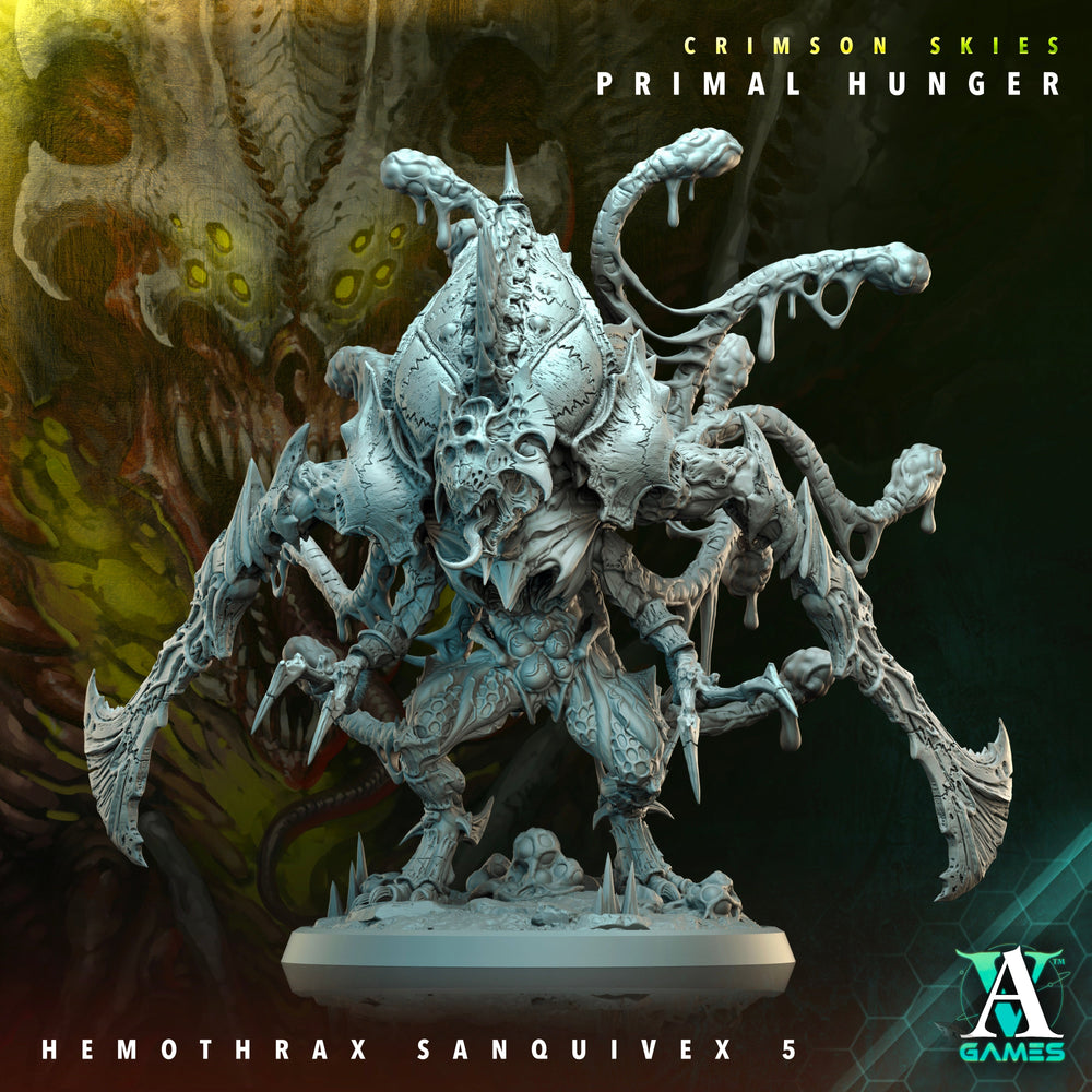 3D Printed Archvillain Games Crimson Skies Primal Hunger - Hemothrax Sanquivex 28mm 32mm D&D (Online Only)