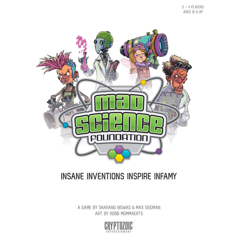 CTZ02190 Mad Science Foundation Card Game Cryptozoic Entertainment (ONLINE ORDER ONLY)