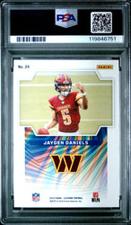 Graded 2024 Panini Illusions Jayden Daniels #24 Game Magicians Rookie RC Football Card PSA 10 Gem Mint (ONLINE ORDER ONLY)