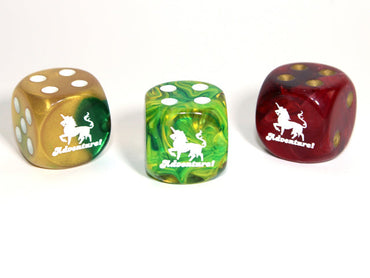 Adventure (Unicorn) d6 16mm Pipped | Sold per die (Dice colors are at random) (Online Only)