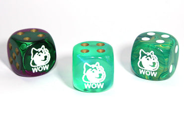 Wow (Doge) d6  Pipped Dice 16mm | Custom D6 Dice (sold per piece) (Online Only)