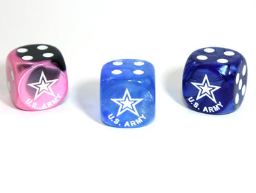 Army d6 Pipped Dice 16mm | Army Themed Dice of Random Color (sold per piece) (Online Only)