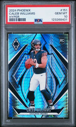 Graded 2024 Panini Phoenix Hyper Caleb Williams #151 Rookie RC Football Card PSA 10 Gem Mint (ONLINE ORDER ONLY)