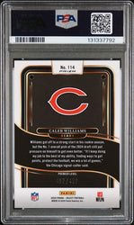 Graded 2024 Panini Select Caleb Williams #114 Neon Green Shock /499 Rookie RC Football Card PSA 10 Gem Mint (ONLINE ORDER ONLY)