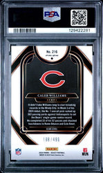 Graded 2024 Panini Select Caleb Williams #216 /499 Neon Green Shock Rookie RC Football Card PSA 9 Mint (ONLINE ORDER ONLY)
