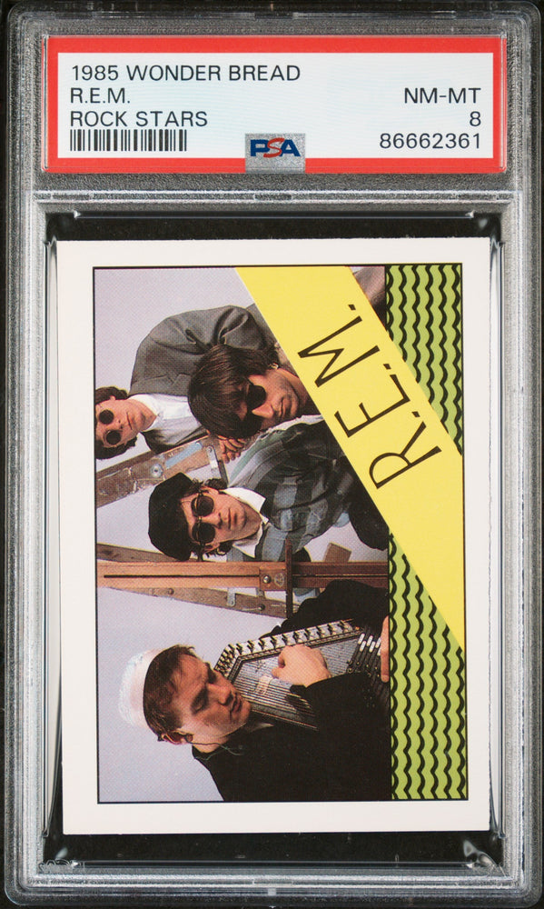 1985 WONDER BREAD ROCK STARS R.E.M. ROCK STARS # - PSA 8 (Online Order Only)