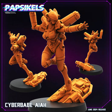 3D Printed Cyberbabe Set JUNE 2024 TRIBES - CYBERPUNK 28mm 32mm (Online Only)