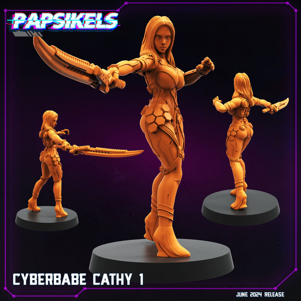 3D Printed Cyberbabe Set JUNE 2024 TRIBES - CYBERPUNK 28mm 32mm (Online Only)