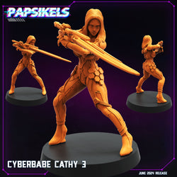 3D Printed Cyberbabe Set JUNE 2024 TRIBES - CYBERPUNK 28mm 32mm (Online Only)