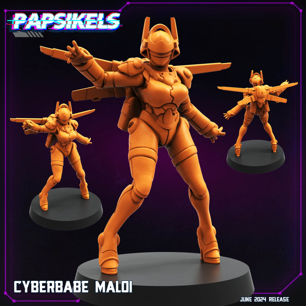 3D Printed Cyberbabe Set JUNE 2024 TRIBES - CYBERPUNK 28mm 32mm (Online Only)