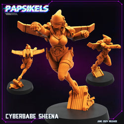 3D Printed Cyberbabe Set JUNE 2024 TRIBES - CYBERPUNK 28mm 32mm (Online Only)