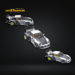 Star Model Porsche RWB 993 GT Wing Cyberpunk Silver Livery Ordinary 1:64 (ONLINE ORDER ONLY)