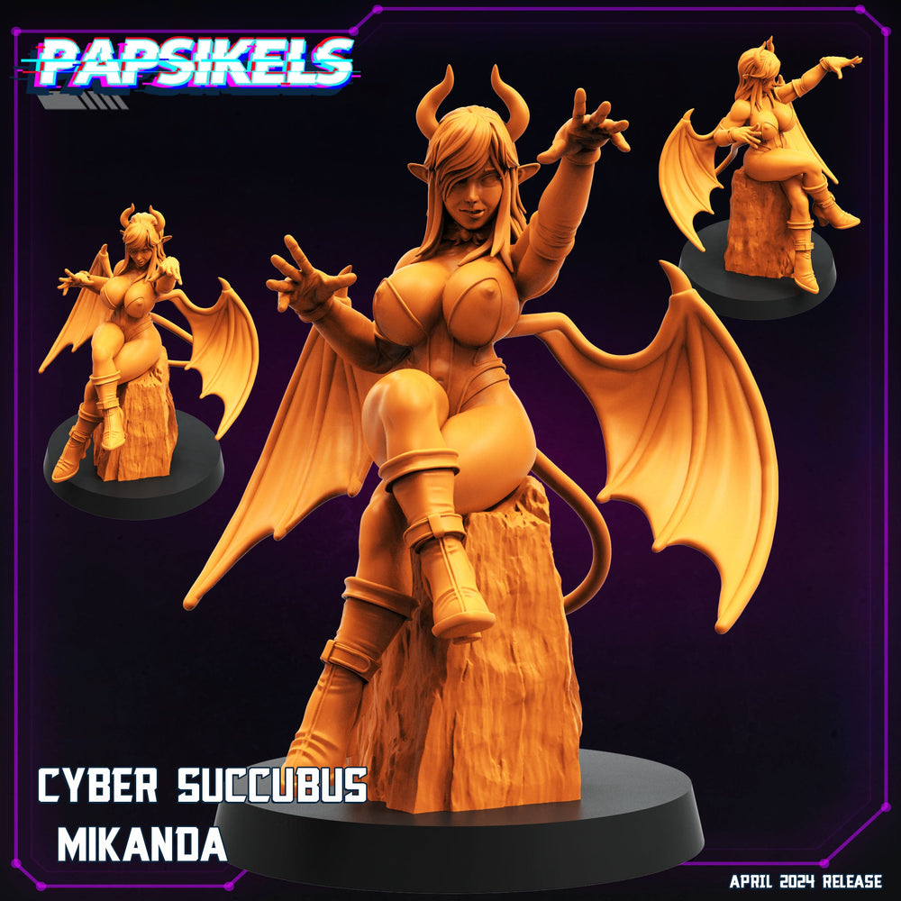 3D Printed Papsikels Cyber Succubis Set 28mm 32mm (Online Only)