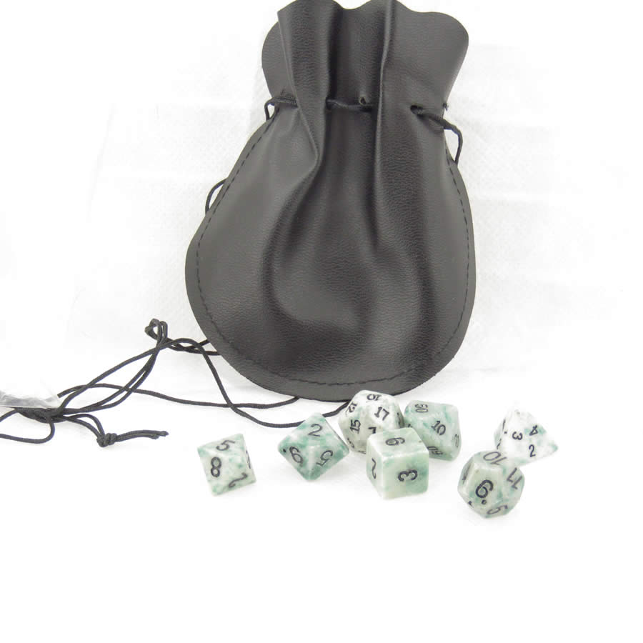 CYC02053 Green Jade 14mm Dwarven Stones (7) (ONLINE ORDER ONLY)