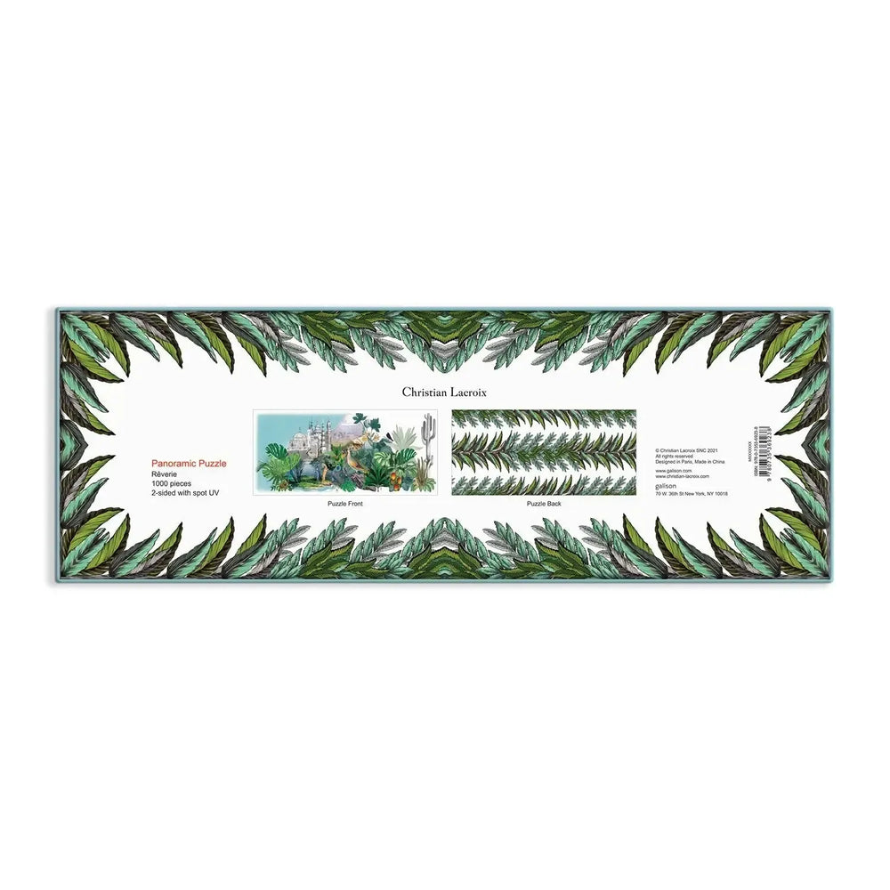 C. Lacroix Heritage Rêverie 1000 Piece Double-Sided Pano Jigsaw Puzzle Galison (ONLINE ORDER ONLY)