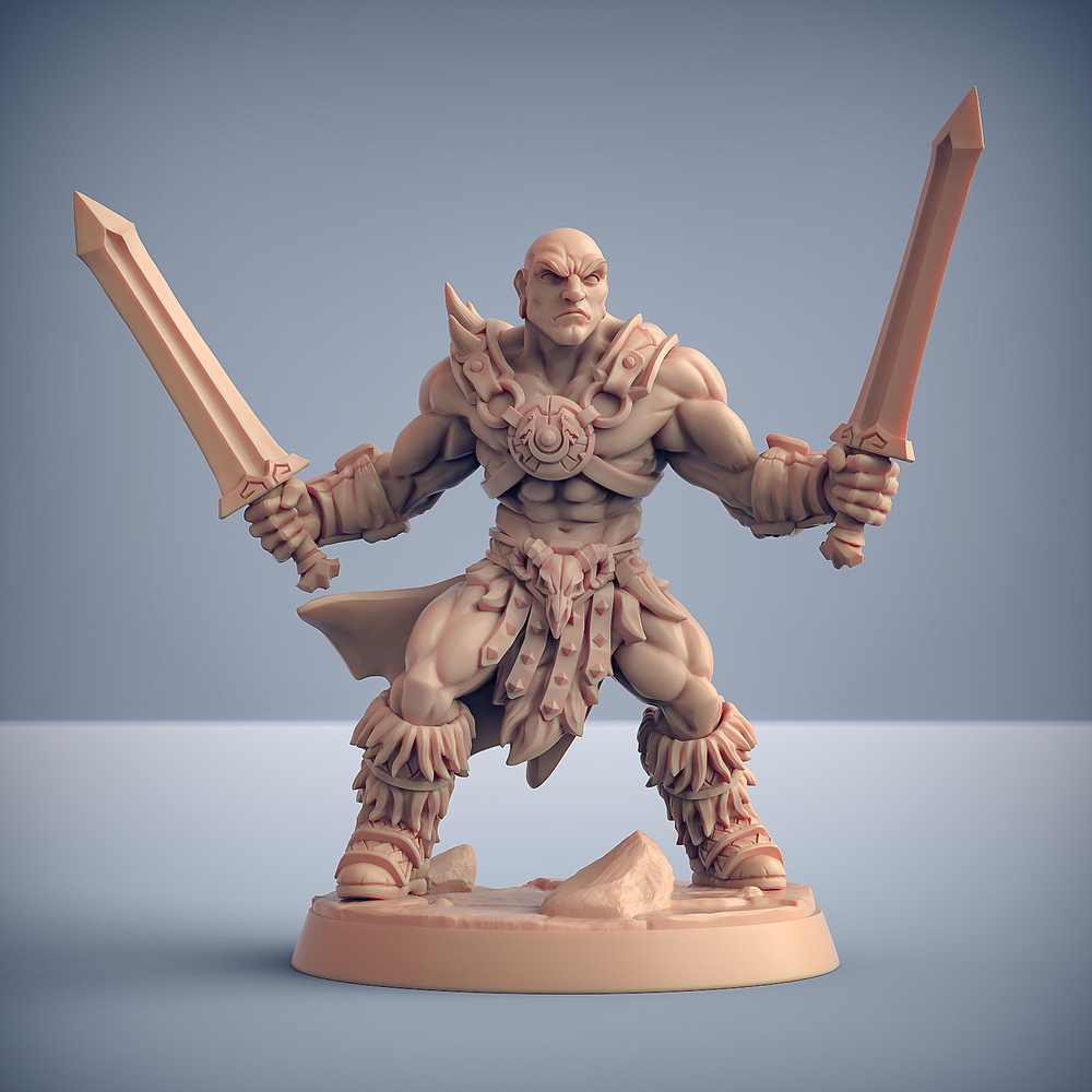 3D Printed Artisan Guild Modular Dragonpeak Barbarians Dragonpeak Barbarians 28mm 32mm (Online Only)