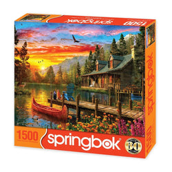 Cabin Evening Sunset 1500 Piece Jigsaw Puzzle Springbok (ONLINE ORDER ONLY)